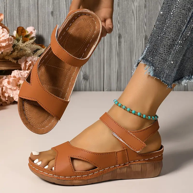 Andrea - Comfort Wedge Heel Sandals