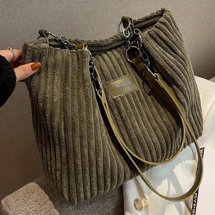 Vanessa - Modern Spacious Corduroy Bag