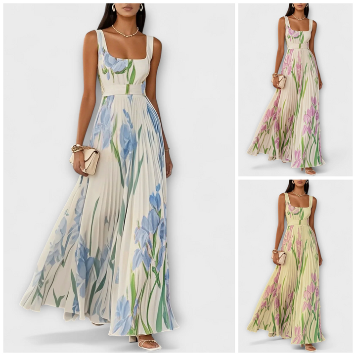 Genella - Elegant Dress With Flower Print