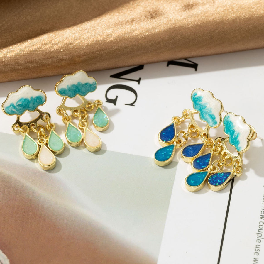 Sunny - Raindrop Pendant Earring
