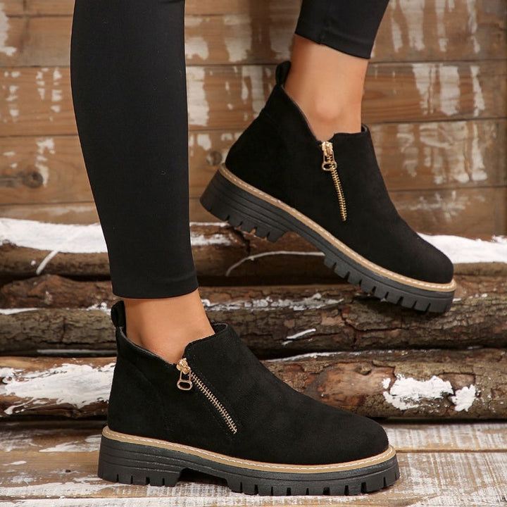 Brenda - Comfy Ankle Boots With Side Zip